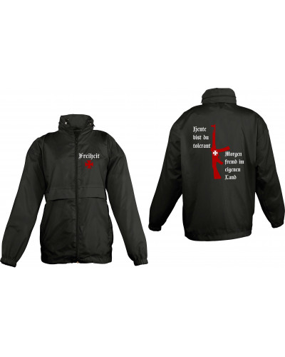 Bestickter Kinder Windbreaker (Heute tolerant morgen fremd im eigenen Land)