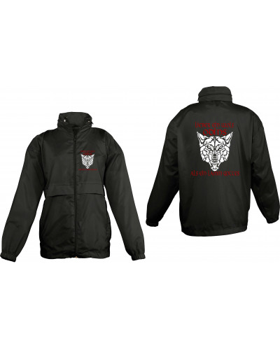 Bestickter Kinder Windbreaker (Lieber ein Wolf Odins als ein Lamm Gottes)