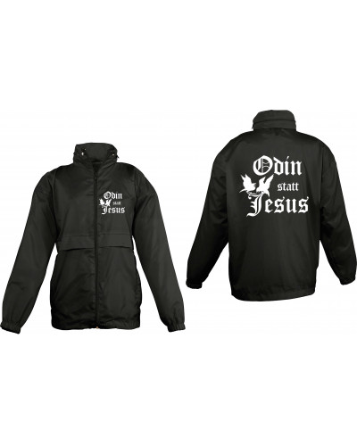 Bestickter Kinder Windbreaker (Odin statt Jesus)