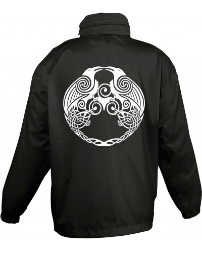 Bestickter Kinder Windbreaker (Raben)