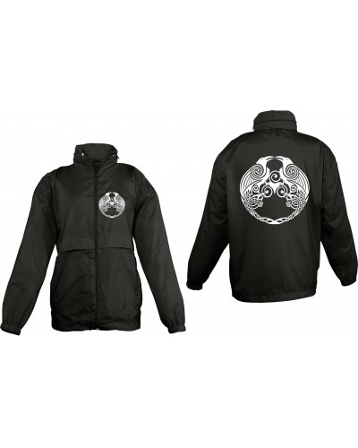 Bestickter Kinder Windbreaker (Raben)