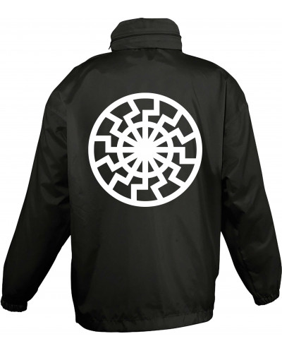 Bestickter Kinder Windbreaker (Schwarze Sonne)