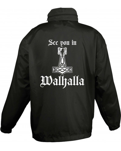 Bestickter Kinder Windbreaker (See you in Walhalla Thorhammer)