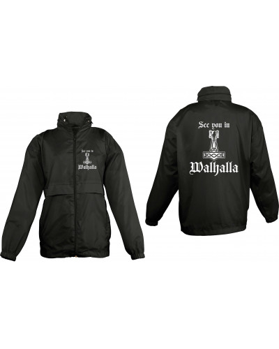 Bestickter Kinder Windbreaker (See you in Walhalla Thorhammer)