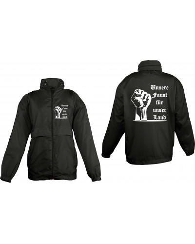 Bestickter Kinder Windbreaker (Unsere Faust für unser Land)