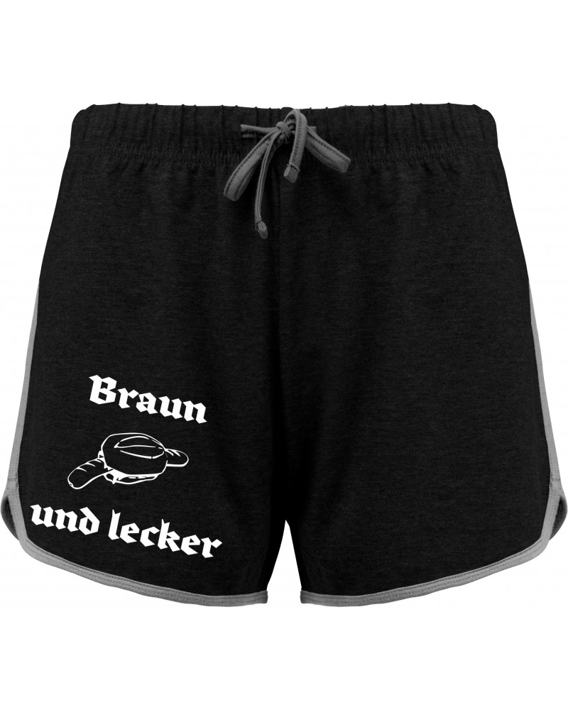 Kurze Damensporthose (Braun und lecker)