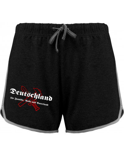 Kurze Damensporthose (Deutschland für Familie, Volk und Vaterland)