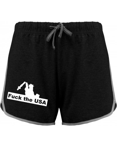 Kurze Damensporthose (Fuck the USA)