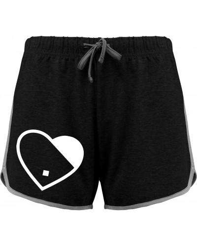 Kurze Damensporthose (Herz)