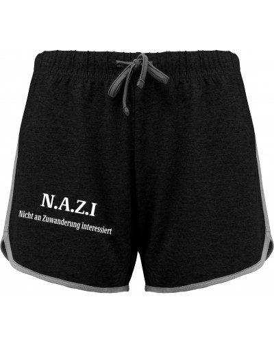 Kurze Damensporthose (Nazi nicht an Zuwanderung interessiert)