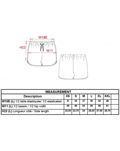 Kurze Damensporthose (Ungeimpft, Spritze)