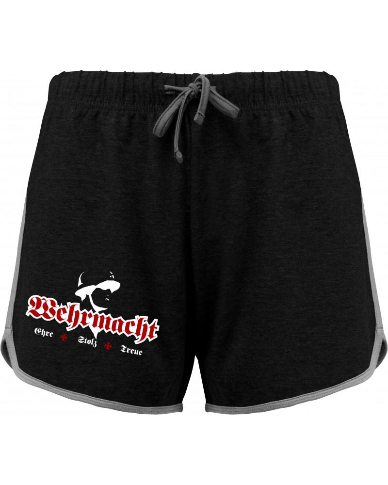 Kurze Damensporthose (Wehrmacht, ehre stolz treue)