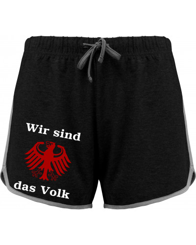 Kurze Damensporthose (Wir sind das Volk)
