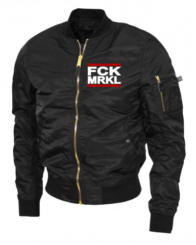 Bestickte Ma1 Bomberjacke "Leichtversion" (FCK MRKL)