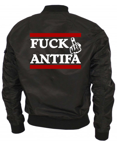 Bestickte Ma1 Bomberjacke "Leichtversion" (Fuck Antifa)