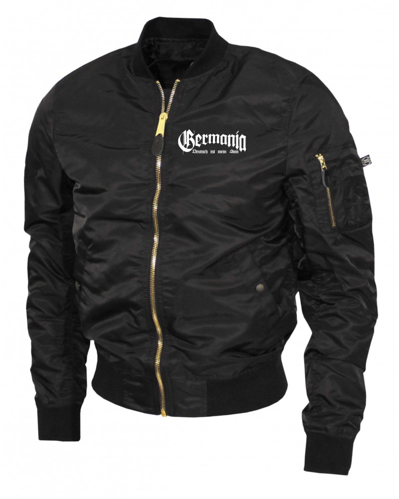 Bestickte Ma1 Bomberjacke "Leichtversion" (Germania, Deutsch ist mein Sinn)