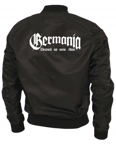 Bestickte Ma1 Bomberjacke "Leichtversion" (Germania, Deutsch ist mein Sinn)