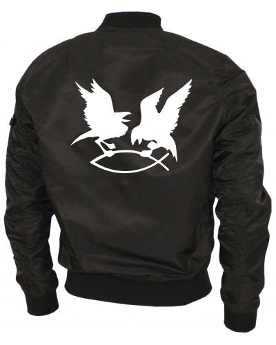 Bestickte Ma1 Bomberjacke "Leichtversion" (Hugin Munin)