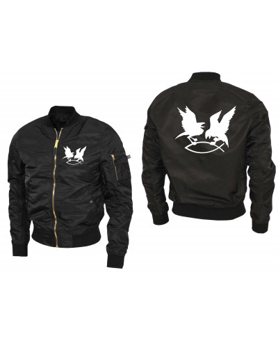 Bestickte Ma1 Bomberjacke "Leichtversion" (Hugin Munin)