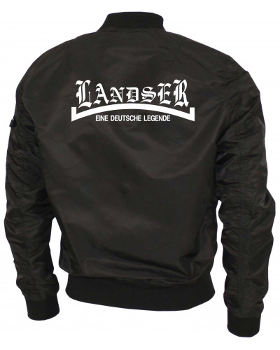 Bestickte Ma1 Bomberjacke "Leichtversion" (Landser, weiß)