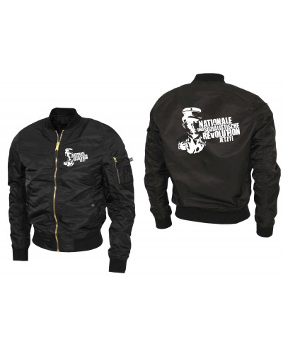 Bestickte Ma1 Bomberjacke "Leichtversion" (Nationale und sozialistische Revolution jetzt)