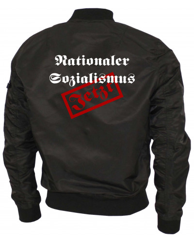 Bestickte Ma1 Bomberjacke "Leichtversion" (Nationaler Sozialismus jetzt)
