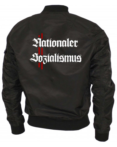 Bestickte Ma1 Bomberjacke "Leichtversion" (Nationaler Sozialismus)