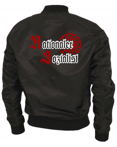 Bestickte Ma1 Bomberjacke "Leichtversion" (Nationaler Sozialist)
