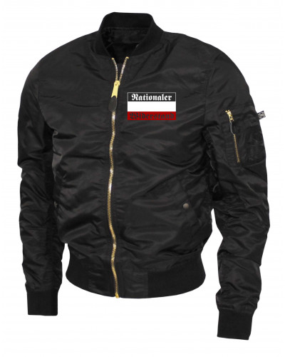Bestickte Ma1 Bomberjacke "Leichtversion" (Nationaler Widerstand)