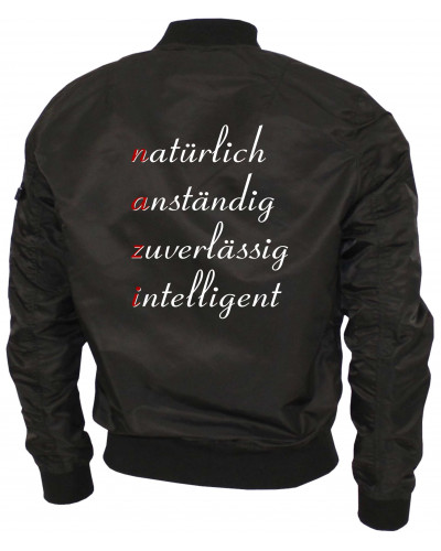 Bestickte Ma1 Bomberjacke "Leichtversion" (NAZI)