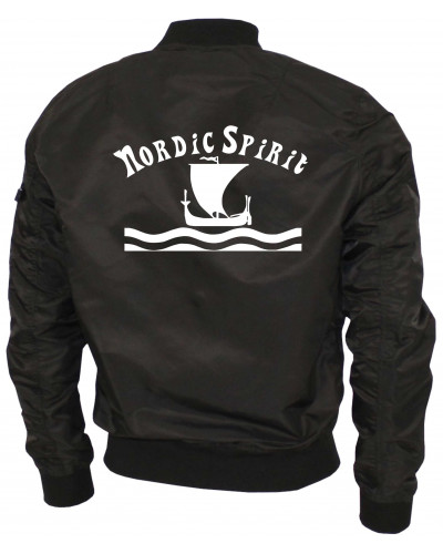 Bestickte Ma1 Bomberjacke "Leichtversion" (Nordic Spirit)
