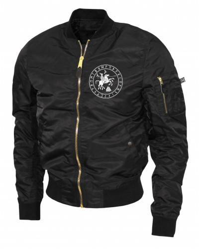 Bestickte Ma1 Bomberjacke "Leichtversion" (Odin und Sleipnir)