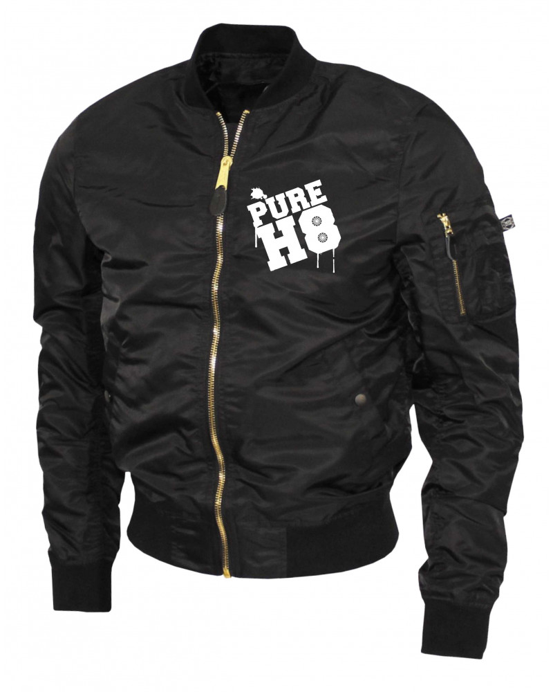 Bestickte Ma1 Bomberjacke "Leichtversion" (Pure H8)