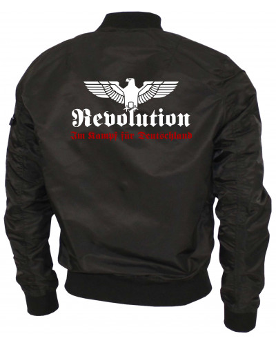 Bestickte Ma1 Bomberjacke "Leichtversion" (Revolution Deutschland)