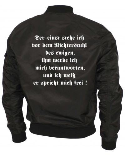 Bestickte Ma1 Bomberjacke "Leichtversion" (Rudolf Hess)