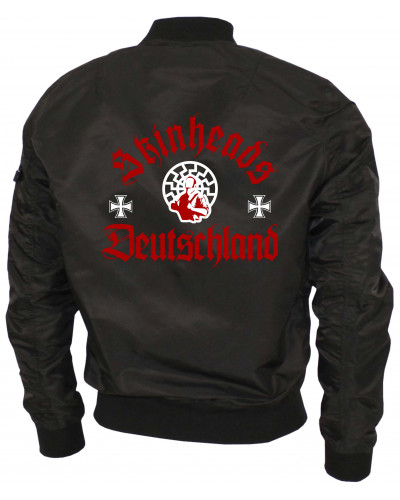 Bestickte Ma1 Bomberjacke "Leichtversion" (Skinheads Deutschland)
