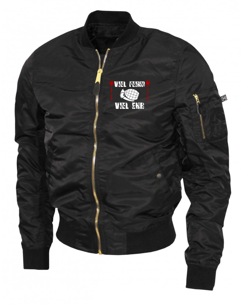 Bestickte Ma1 Bomberjacke "Leichtversion" (Viel feind viel Ehr)