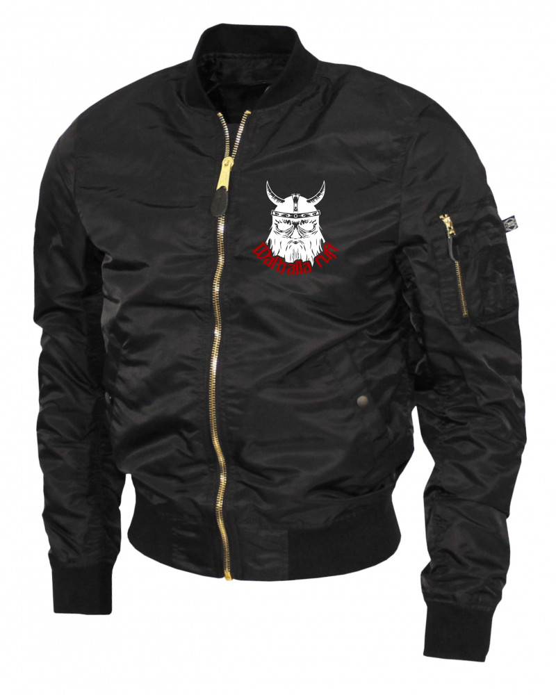 Bestickte Ma1 Bomberjacke "Leichtversion" (Walhalla ruft)