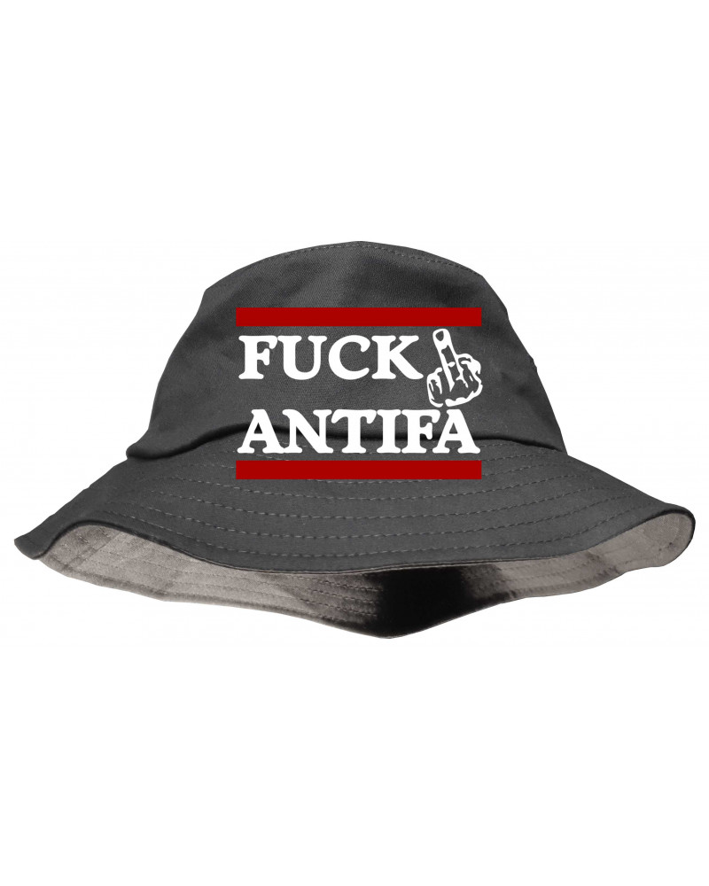 Bestickter Premium Anglerhut (Fuck Antifa)