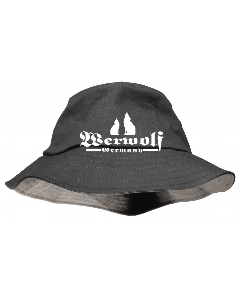 Bestickter Premium Anglerhut (Werwolf Germany mit Wolf)