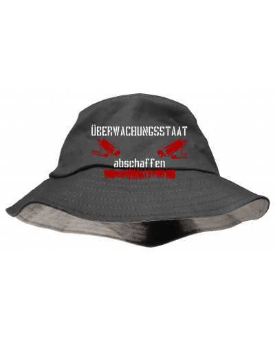 Bestickter Premium Anglerhut (Überwachungsstaat abschaffen)