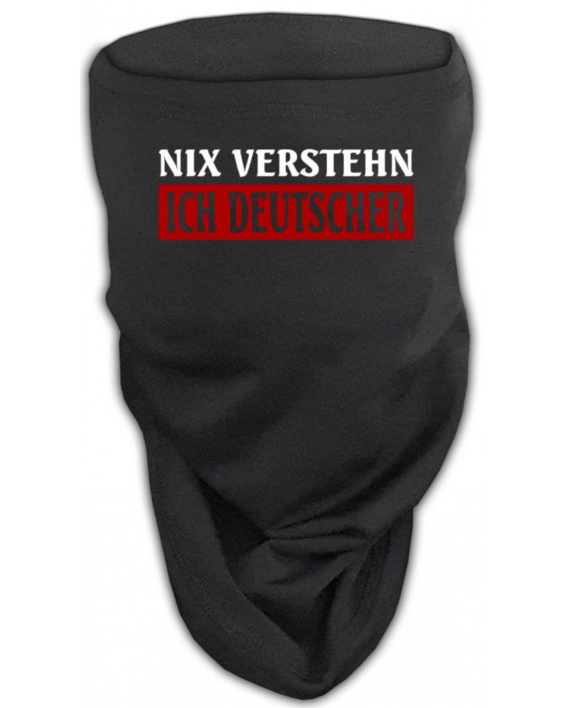 Besticktes Softshell Gesichtstuch (Nix verstehen, ich deutscher)