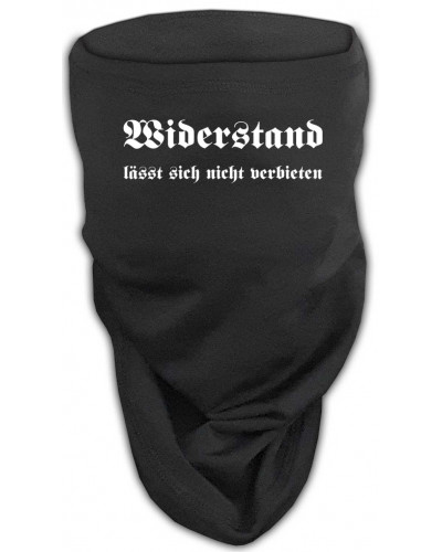 Besticktes Softshell Gesichtstuch (Widerstand lässt sich nicht verbieten)