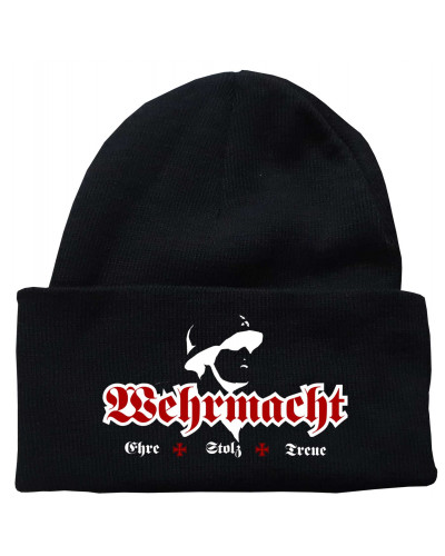 Bestickte Strickmütze "Freya" (Wehrmacht, ehre stolz treue)