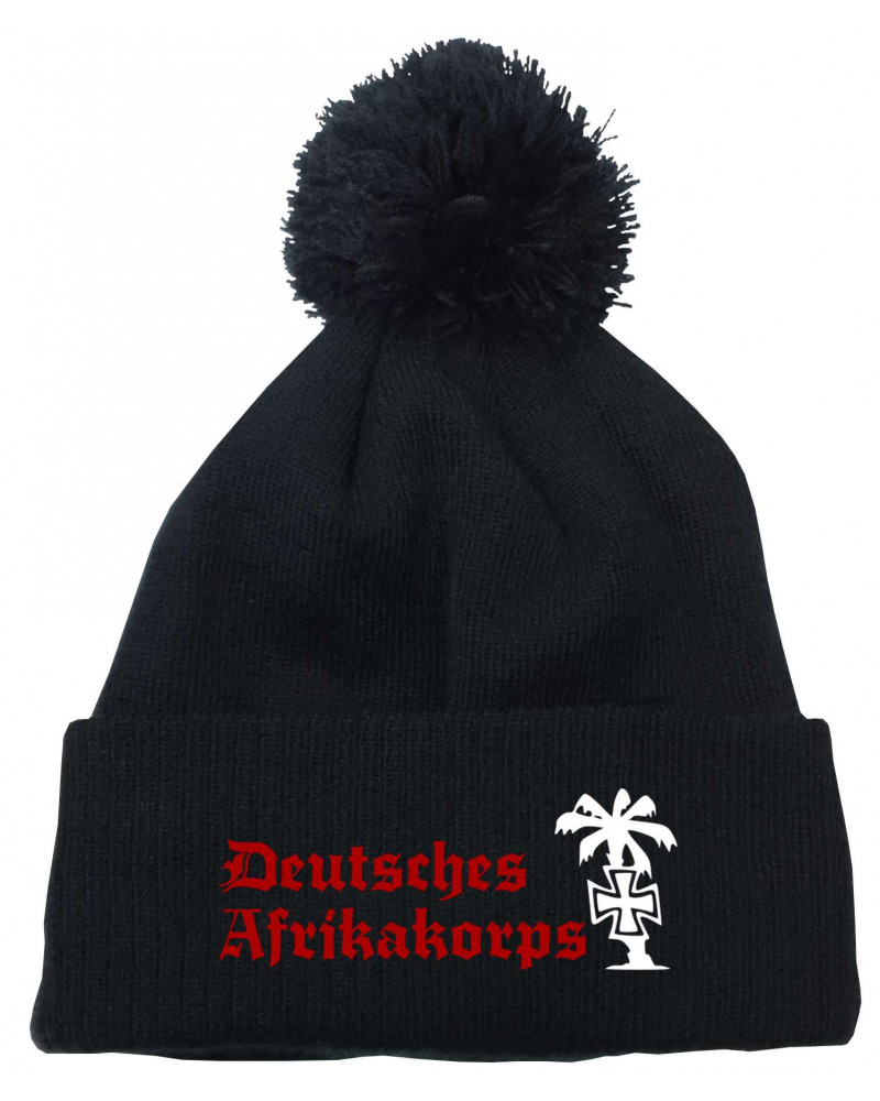 Bestickte Strickmütze "Frigg" (Deutsches Afrikakorps)