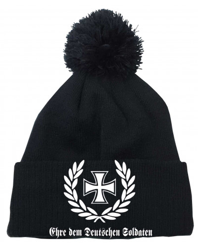 Bestickte Strickmütze "Frigg" (Ehre dem Deutschen Soldaten)