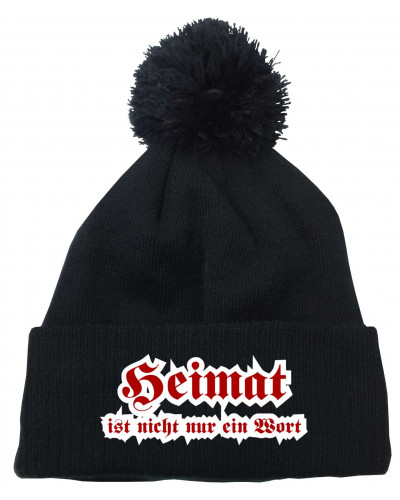 Bestickte Strickmütze "Frigg" (Heimat ist nicht nur ein Wort)