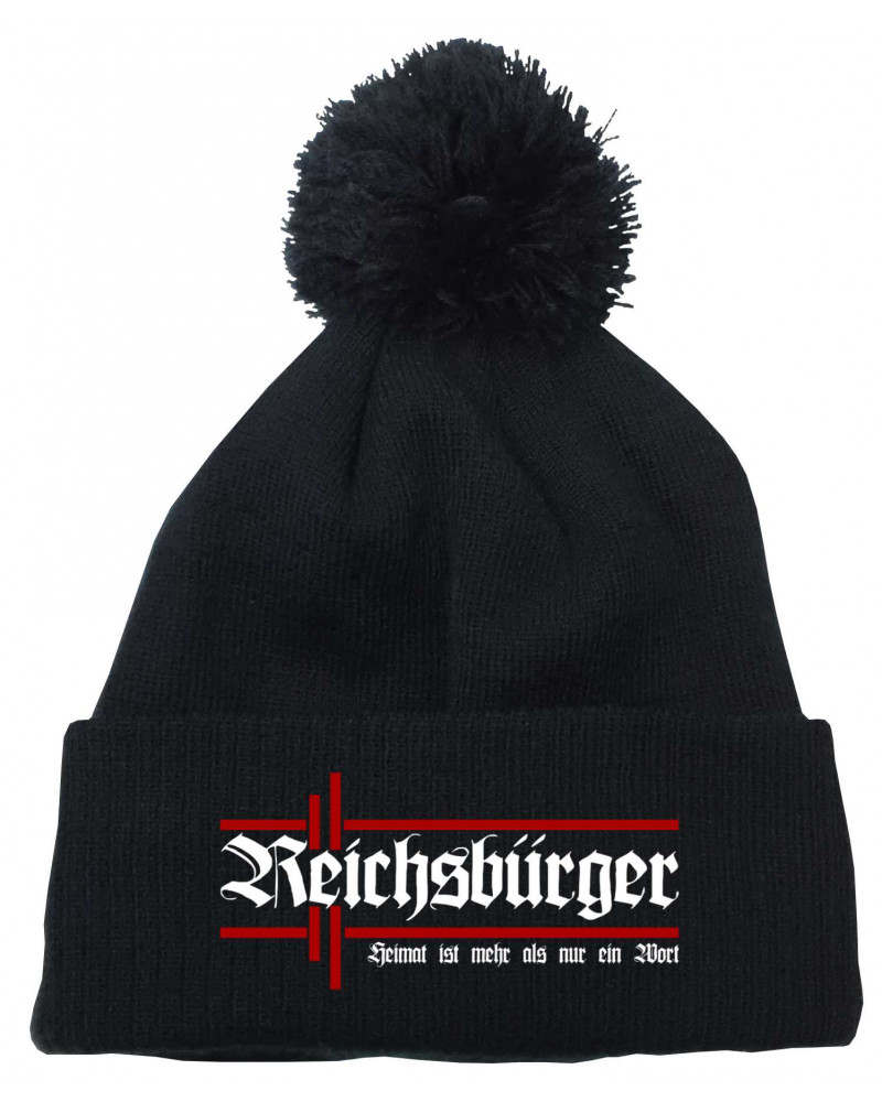 Bestickte Strickmütze "Frigg" (Reichsbürger, Heimat)