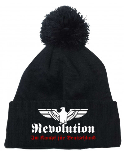 Bestickte Strickmütze "Frigg" (Revolution Deutschland)