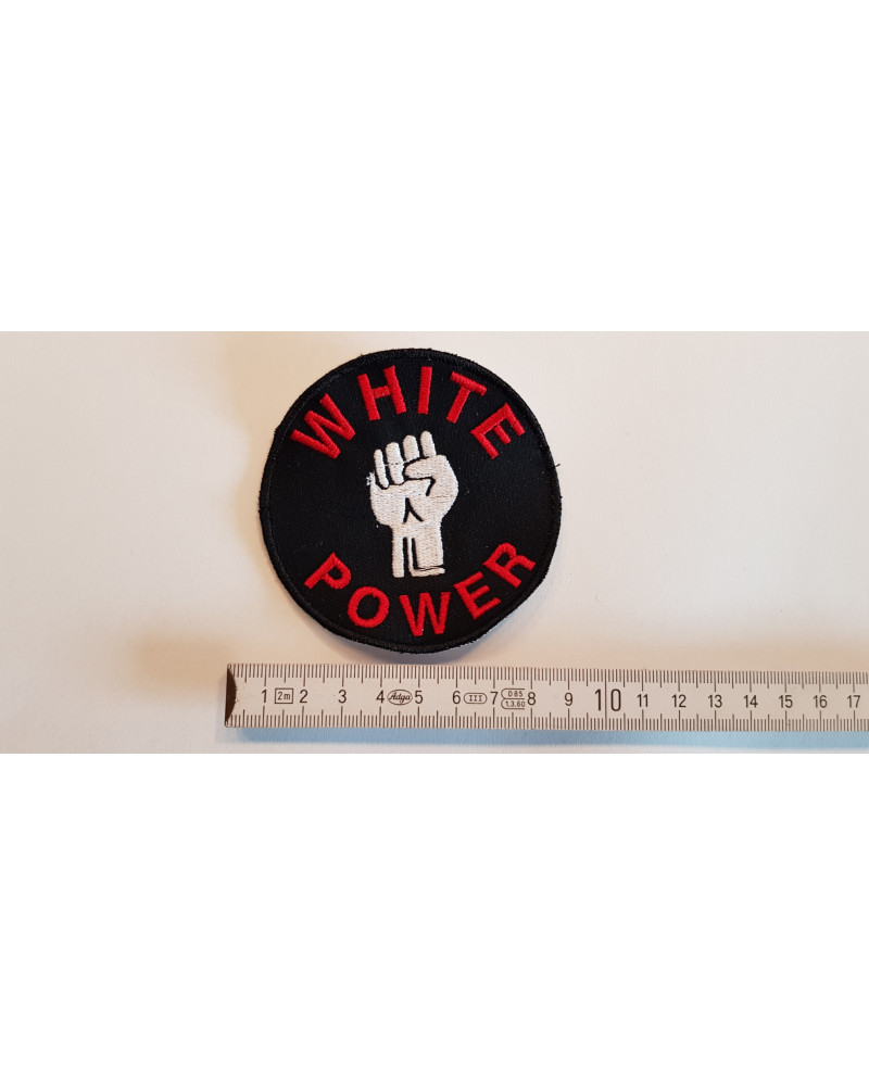 Aufnäher "White Power, Faust"